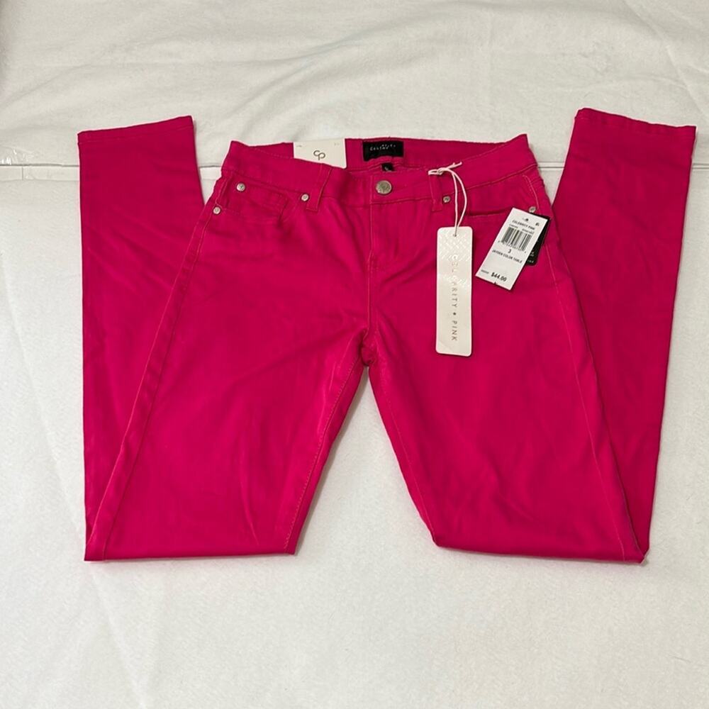 Celebrity Pink Jayden Skinny Pant Junior’s Size 3 Pink New Stretchy Colorful